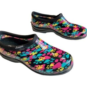 Sloggers Clogs Women's  Waterproof Garden Shoes Multicolor Floral Retro